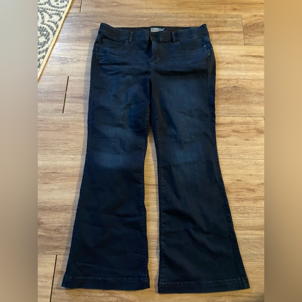 Plus Sized High Rise Flare Jeans